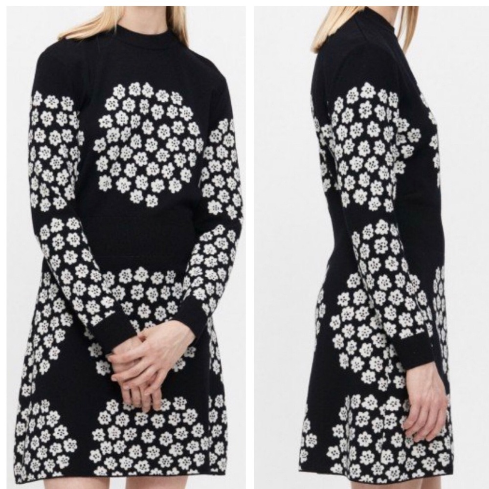 Marimekko Vuolas Puketti Knitted Merino Wool Dress Size XS NWT - Picture 8 of 15
